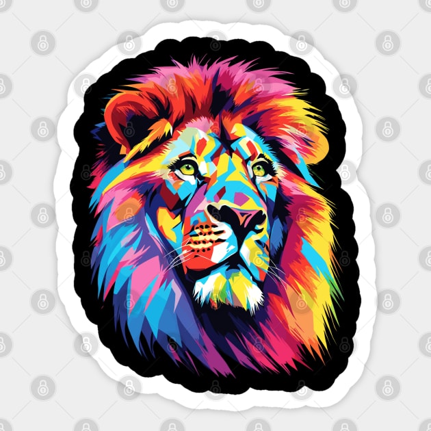 Lion Pop Art Sticker by VALCO